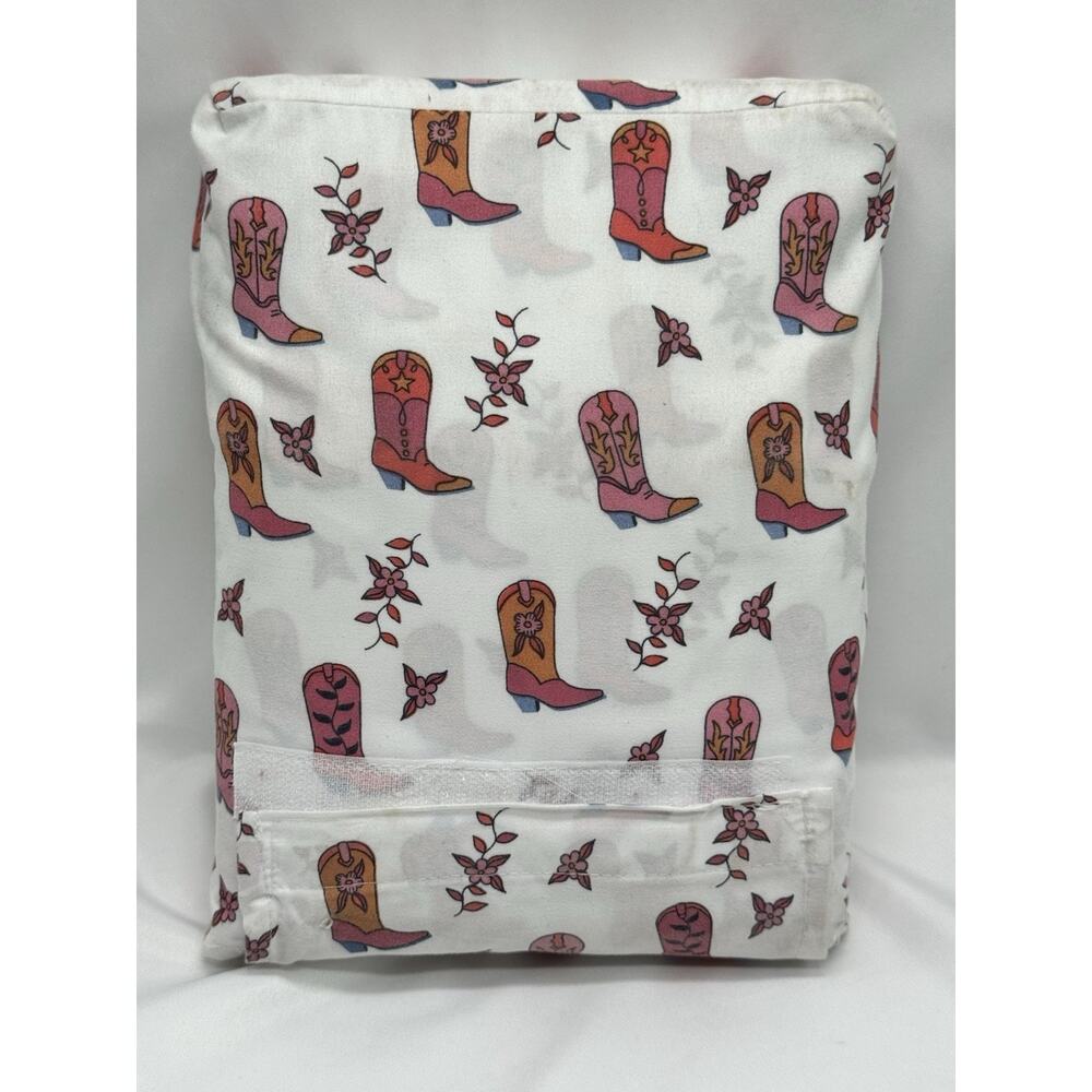 C & C California Sheet Set 3-pc Twin Size Cowgirl Cowboy Boots Western Rodeo NWT - Picture 3 of 4